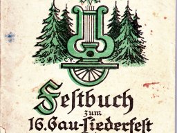 Festbuch 1927 und Gruppenbilder